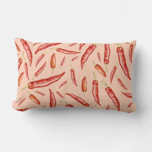 Chili Pepper Mönster Lumbarkudde