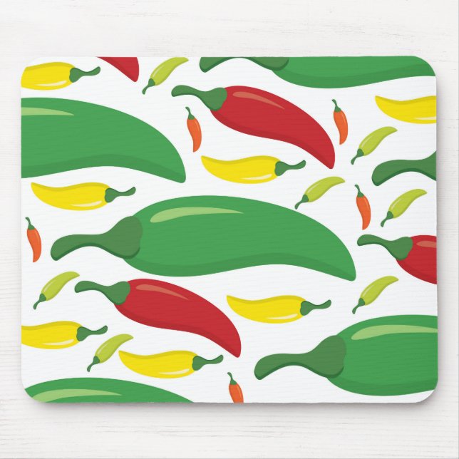 Chili pepper mönster musmatta (Framsidan)