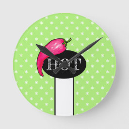 Chili pepper rund klocka