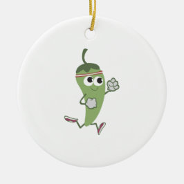 Chili Pepper Springer Julgransprydnad Keramik