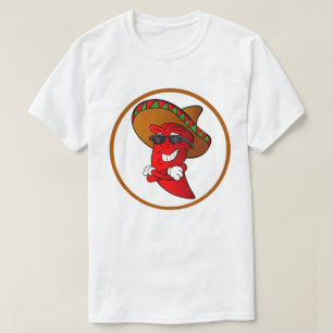 Chili pepper T-Shirt Hett Paprika Band Logotyp