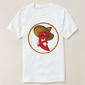 Chili pepper T-Shirt Hett Paprika Band Logotyp