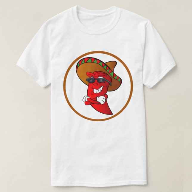 Chili pepper T-Shirt Hett Paprika Band Logotyp (Design framsida)