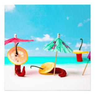 Chili Peppers by Sea Fototryck