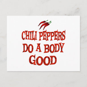 Chili Peppers Do Bra Vykort
