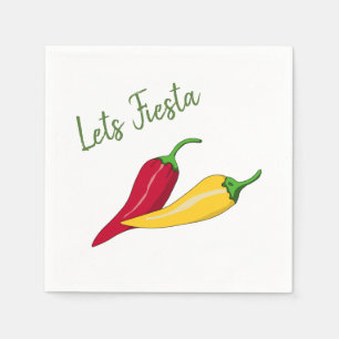 Chili Peppers Fiesta ThLED Pappra Napkins Pappersservett
