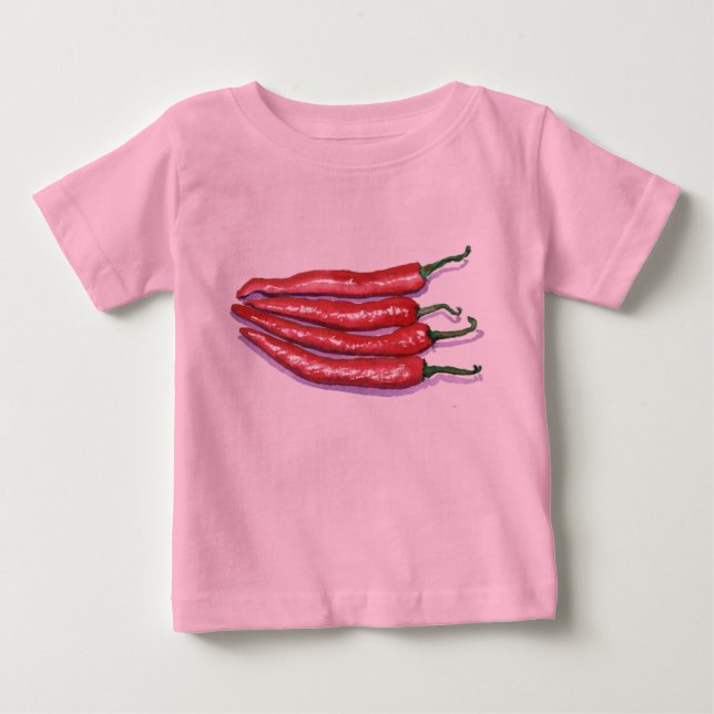 Chili Peppers Infant Creeper T-shirt (Framsida)