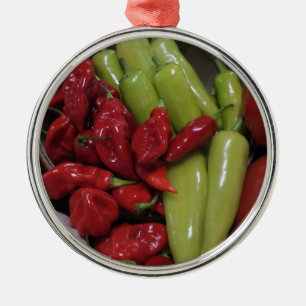 Chili Peppers Julgransprydnad Metall