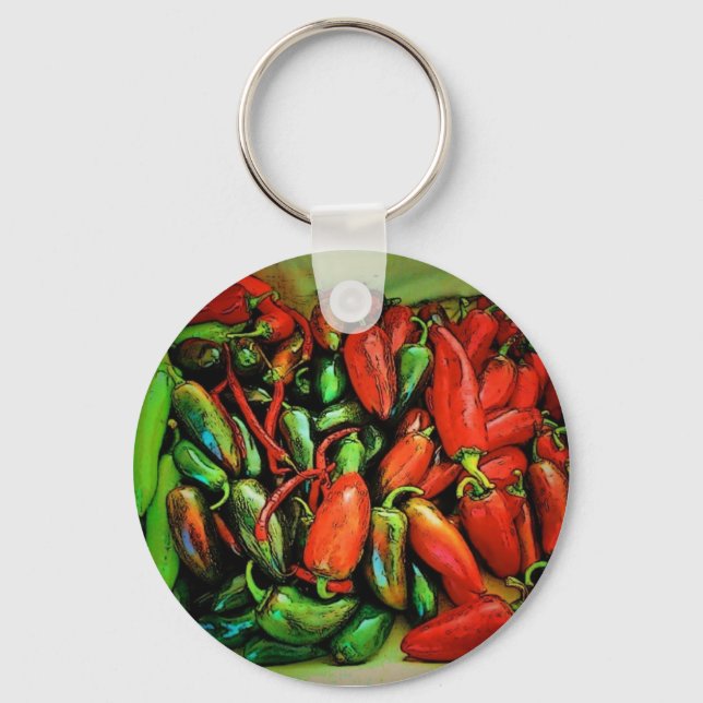 Chili Peppers Keychain Nyckelring (Framsida)