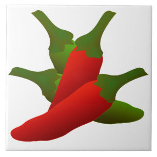 Chili Peppers Kitchen Kakelplatta
