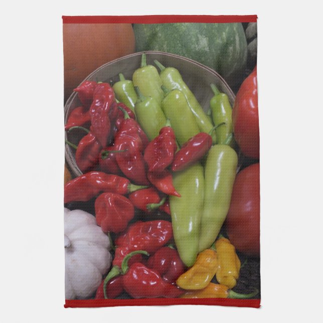 Chili Peppers Kitchen Towel Kökshandduk (Vertikal)