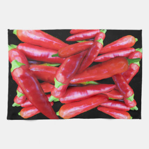 Chili Peppers Kökshandduk