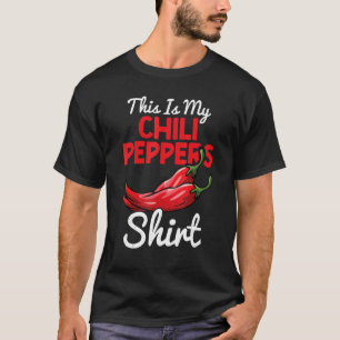 Chili Peppers Red Hett Spicy Pepper Eat Mexican Fo T Shirt