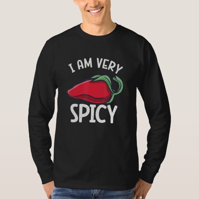 Chili Peppers Red Hot Spicy Pepper Eat Mexican Foo T Shirt (Framsida)