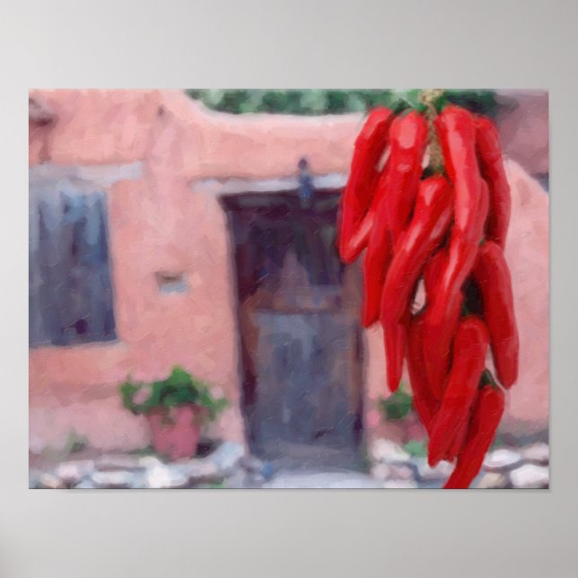 Chili Peppers Ristra Poster (Framsidan)