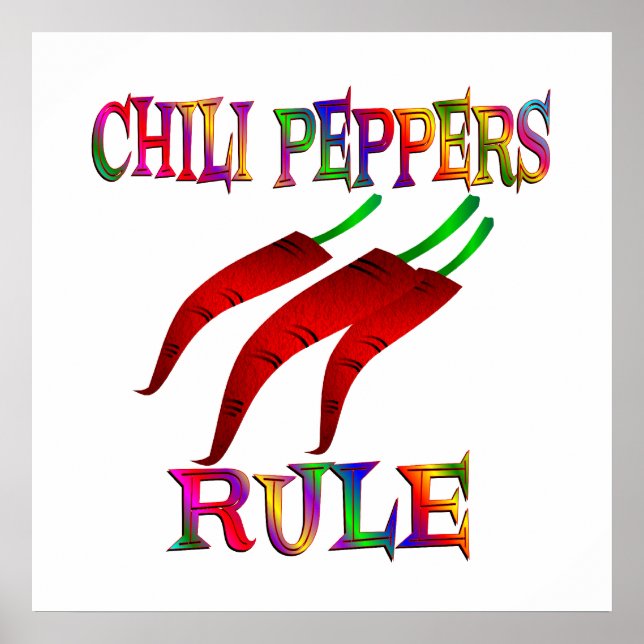 Chili Peppers Rule Poster (Framsidan)