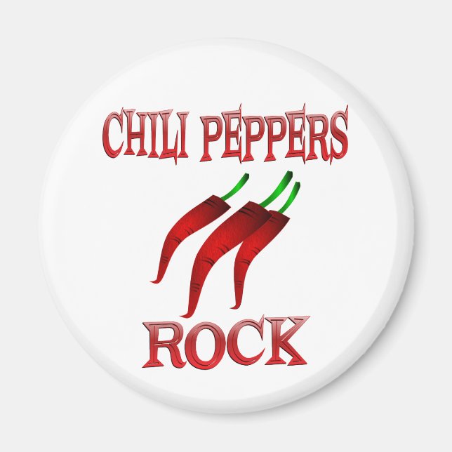 Chili Peppers Sten Magnet (Framsidan)
