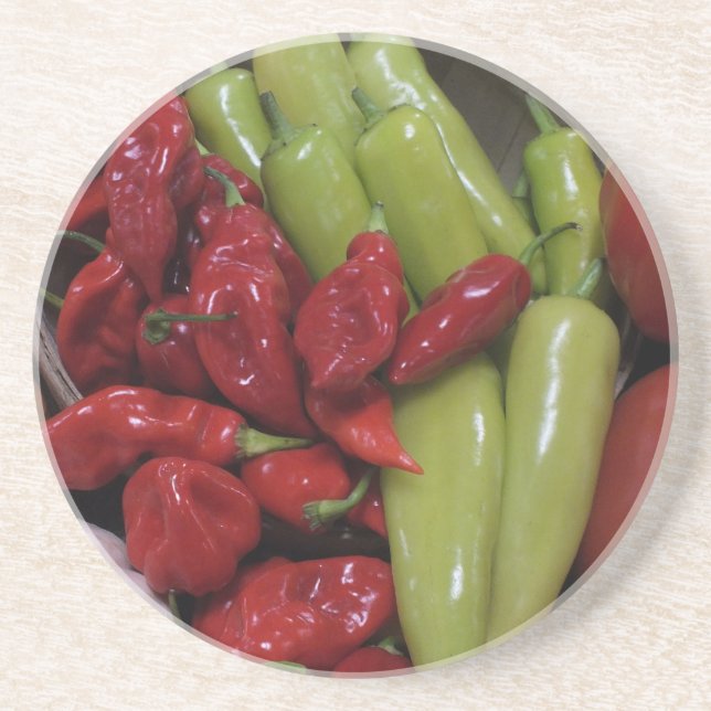 Chili Peppers Underlägg Sandsten (Framsidan)