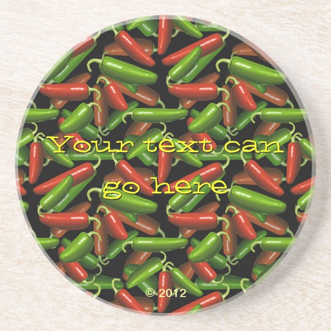 Chili Peppers Underlägg Sandsten (Framsidan)