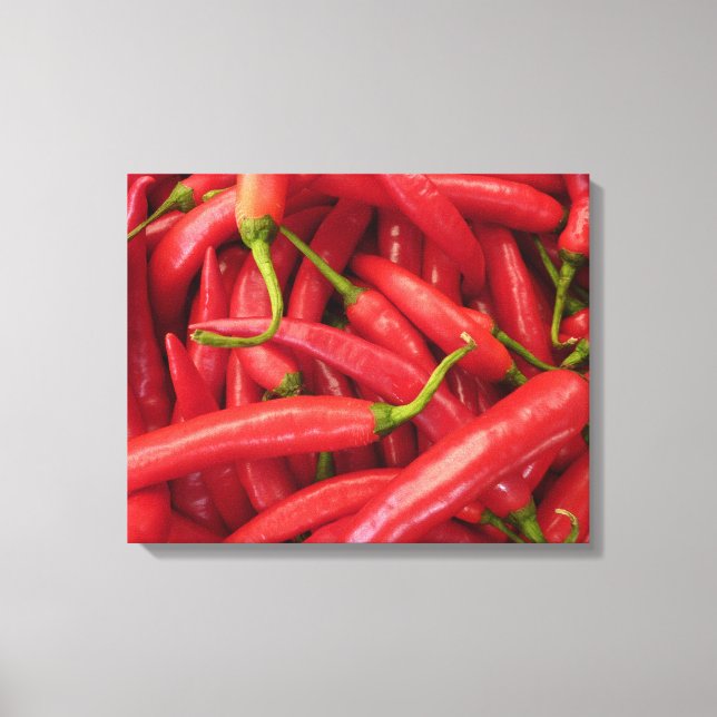 Chili Peppers Wrapped Canvas (Framsida)