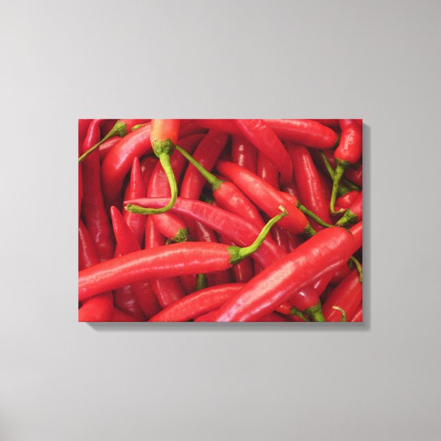 Chili Peppers Wrapped Canvas (Framsida)