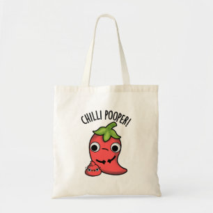 Chili Poooper Funny Pepper Pun Tygkasse