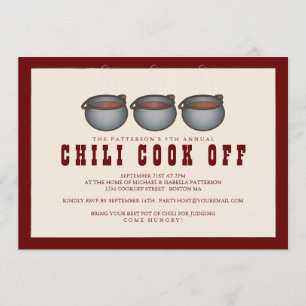 Chili Pot Trio Chili Cook - inbjudan från part