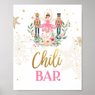 Chili Pub Nutcracker Ballerina Girl Food Bord Poster