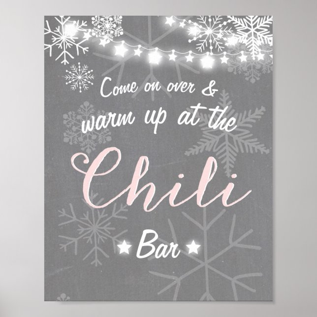 Chili Pub skriver under Rosa snowflake Chilly Rust Poster (Framsidan)