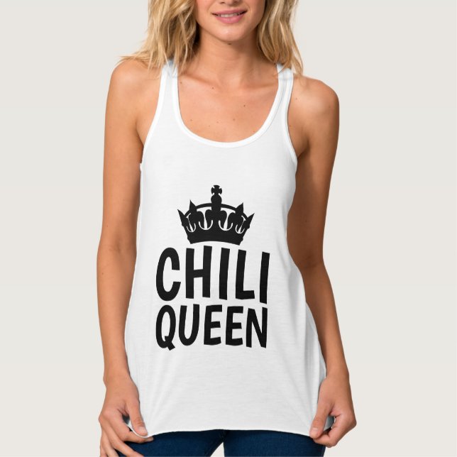 CHILI QUEEN T-shirts Linne Med Racerback (Framsida)
