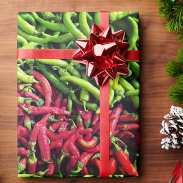 Chili Red och Grönt Southwest Flavor Presentpapper