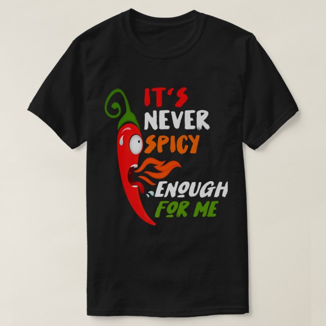 Chili Red Pepper Funny Gift for Hett Spicy Food &  T Shirt (Design framsida)