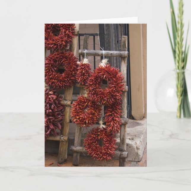 Chili Ristras Helgkort (Framsida)