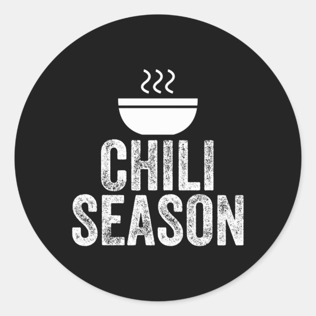 Chili Season Runt Klistermärke (Framsida)