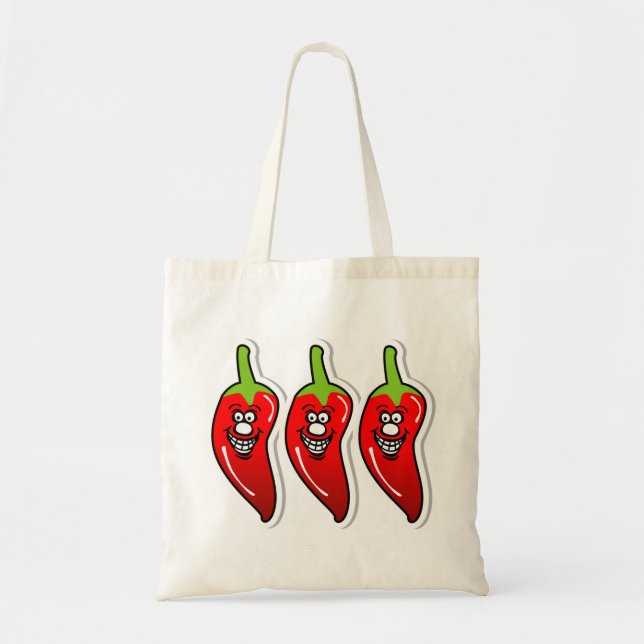 Chili Smile *Tote Bag Tygkasse (Framsidan)