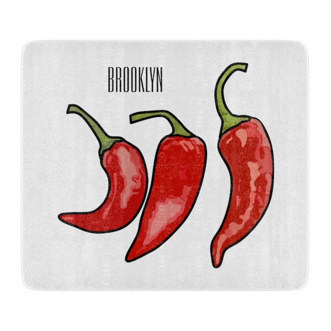 Chili tecknad illustration (Framsidan)
