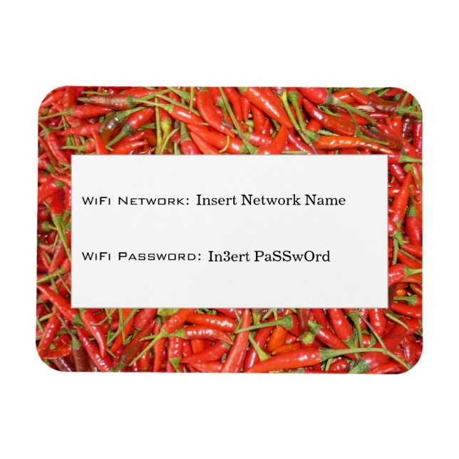 chili wifi-detaljer magnet (Horisontell)