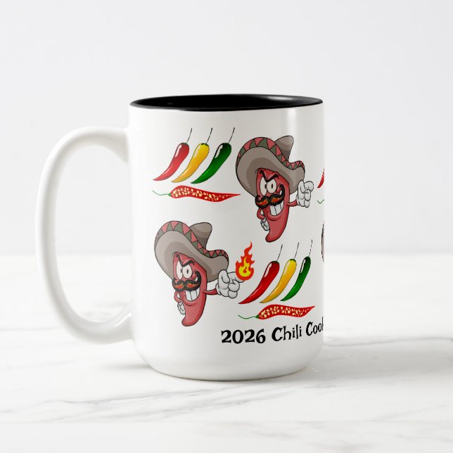 Chilicook-off-mugg Två-Tonad Mugg (Vänster)