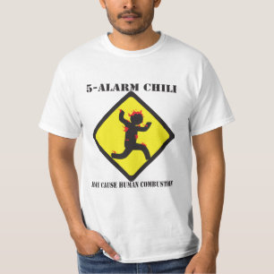 Chilien för 5 larm värderar T-tröja Tee Shirt