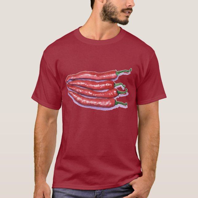 Chilien pepprar T-tröja Tee (Framsida)