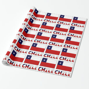 Chiliens flagga och Chile Presentpapper