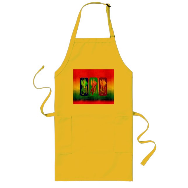 Chilies Apron Långt Förkläde (Framsidan)
