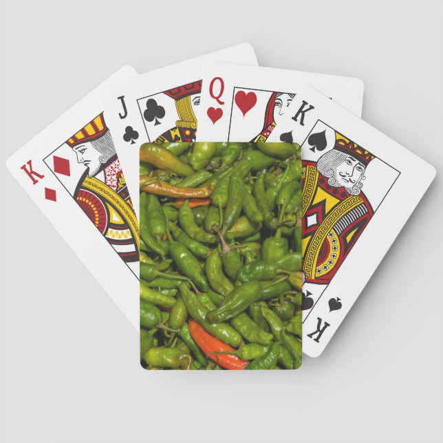Chilies Försäljning På Marknad Casinokort (Baksidan)