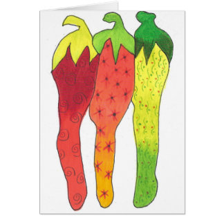 Chilifärg Hälsningskort