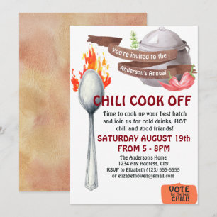 Chilifestival Invitation Inbjudningar