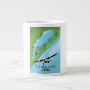 Chilika Sjö Indiens reseaffisch Jumbo Mugg