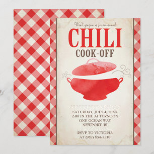 Chilikock av inbjudan för inbjudan~-BBQ