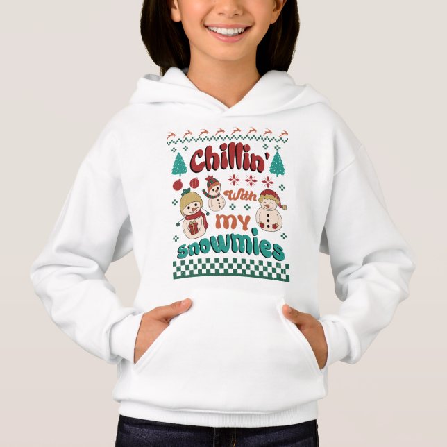 Chilin med mina snowmier - Winter Wonderland Art T Shirt (Framsida)
