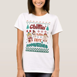 Chilin med mina snowmier - Winter Wonderland Art T Shirt