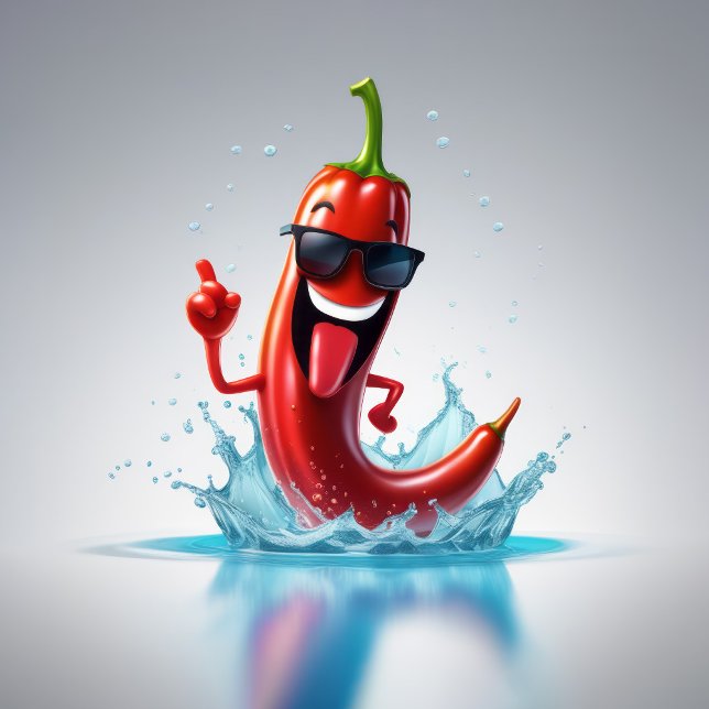 Chilipeppar av coola för tryckning inbjudningar (Skapare uppladdad)